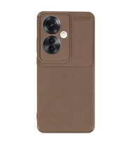 Oppo Reno 11f Kılıf Auto Focus Karbon Kapak - Kahverengi