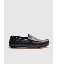 Erkek Hakiki Deri Yazlık Siyah Loafer Ayakkabı