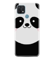 Oppo A15S Kılıf Silikon Desen Özel Seri Sevimli Panda 1794