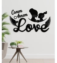Canım Annem Melek Kanadı Love Duvar Dekorasyon 38x25