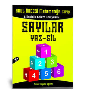 Okul Öncesi Matematiğe Giriş (Sayılar) Yaz-Sil Kitabı