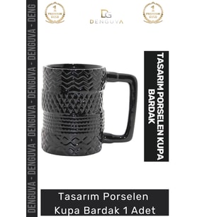 #KupaBardak Mat Yüzeyli Dekoratif Şık Kaliteli Modern 225 ml Hacimli Porselen Kupa Bardak 11*12 Cm