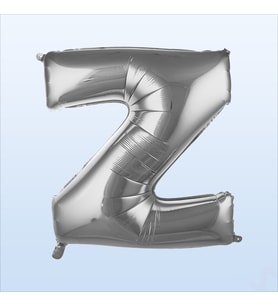 Z Harf Gümüş Folyo Balon - 76 cm