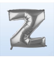 Z Harf Gümüş Folyo Balon - 76 cm