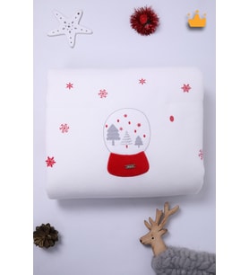 1.5 Tog 86x95cm Elyaf Dolgulu Happy New Year Kar Küresi Premium Bebek Batta
