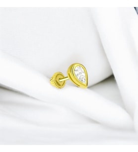 Glorria Altın Damla Helix Piercing