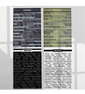 Ajanda İçin Planlayıcı Kelime Cümleler Temalı Sticker Seti (4’lü A6)  Defter, Journal (Çok Renkli)