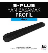 S-Plus Siyah Yan Basamak Profil 173 Cm