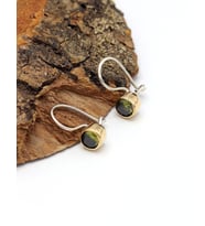 Zeberced Peridot Taşlı Küçük Boy El işi Otantik Gümüş Kadın Küpe 201025631