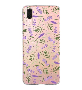 PrintiFy Huawei P20 ile Uyumlu 1mm Slim Fit Water Color 3 Baskılı Şeffaf  Kılıf