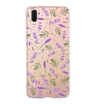 PrintiFy Huawei P20 ile Uyumlu 1mm Slim Fit Water Color 3 Baskılı Şeffaf  Kılıf