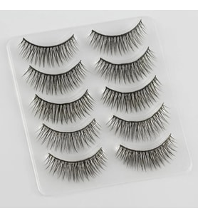 4 Parça Kirpik Seti Takma Kirpik Takımı 5li Kirpik Set Kirpik Kıvırıcı Kirpik Yapıştırıcı Rimel Mask