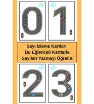 Sayı İzleme Kartları, Bu Eğlenceli Kartlarla Sayıları Yazmayı Öğretin!