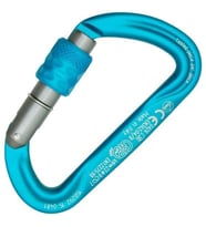 Kong Argon S Screw Sleeve 22KN Asimetrik D Alüminyum Vidalı Karabina EN 362 - EN 12275 719HA0BDBKK Cyan