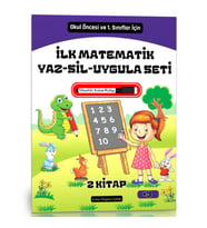 İLK Matematik YAZ-SİL Uygula Seti (2 Kitap)