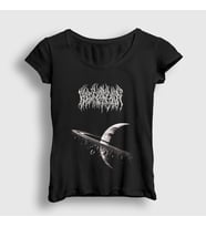 Presmono Kadın Siyah Extinction Blood Incantation T-Shirt 502698tt