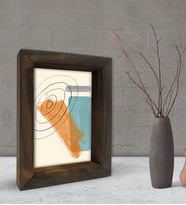 BK Gift Dekoratif Doğal Masif Ahşap Çerçeve 15x20cm-92 (Beyaz)