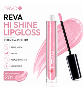 Işıltılı Dudak Parlatıcısı - Hi-shine Lip Gloss Reflective Pink - No: 201 - Vegan & Temiz Içerik