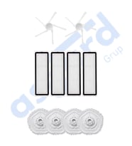 DREAME W10-W10 PRO UYUMLU 2 Yan Fırça 4 Filtre 4 Mop