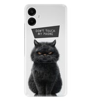 Samsung Galaxy A06 Kılıf Boutique Baskılı Resimli Don't Touch Cat Pcode -011