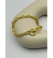 22K Altın Kaplama Bağlamalı Bileklik - 25-22k130 (Gold)