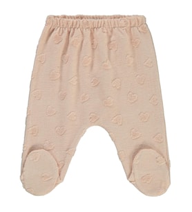 Civil Baby Kalp Jakarlı 1-6 Ay Tek Alt Bebe - Pudra