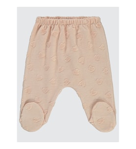 Civil Baby Kız Bebek Patikli Tek Alt 1-6 Ay Pudra