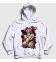 Presmono Unisex Beyaz Kiedis Red Hot Chili Peppers Kapüşonlu Sweatshirt 107273tt