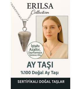Sertifikalı Pandül Model Ay Taşı Kolye – Sezgi, Duygusal Denge ve Dişil Enerji Taşı (Çok Renkli)