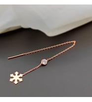 KARTANESİ SALLANTILI TEK 925 AYAR GÜMÜŞ KÜPE