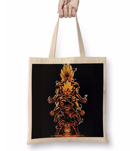 A Melhor Estampa Do Goku Bez Çanta Uzun Saplı