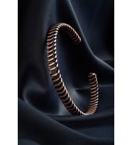 Spiral Sarma Desenli Ayarlanabilir Unisex Bakır Bileklik