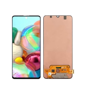 Samsung Galaxy A71 A715F ile Uyumlu Oled Ekran Dokunmatik Tam Ekran (Siyah)