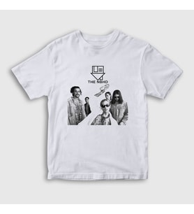 Presmono Unisex Çocuk Beyaz Band The Neighbourhood T-Shirt 175393tt