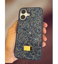 İphone 16 PLUS İle Uyumlu İnce Parlak Taşlı Premium Sw Telefon Kılıfı