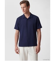 LCW Vision Lacivert Regular Fit Armürlü Erkek Gömlek