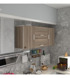 Kenzlife hazır mutfak lucida crd 060*150*22 mutfak banyo dolabı kapaklı raflı (Karışık)