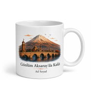 Aksaray Memleket Sevdası Kupa Bardak Hediye Özel Tasarım Porselen Mug
