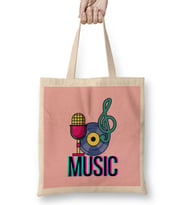 Music Music Music Bez Çanta Uzun Saplı