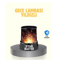 Mey İthalat® LED Renk Değiştiren Yıldız Projektör Galaxy Efektli Gece Lambası