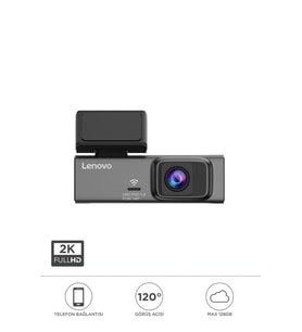 Araç İçi Kamera 2K Hd Wifi Ön Araç Kamerası S7 7701 Siyah