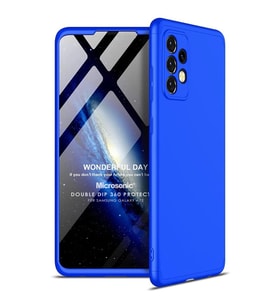 Microsonic Samsung Galaxy A72 Kılıf Double Dip 360 Protective Mavi