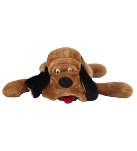 Yatan Şapşal Köpek kahve Peluş 102 cm