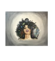 Yağlı Boya 40x50 cm Afro Kadın Tablosu
