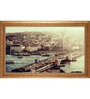 ALTIN ÇERÇEVELİ PASPARTULU TABLO CR100