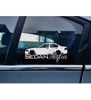 E46 3-series 1999-02 Kelebek Cam Araba oto Sticker 19 cm 2 Adet
