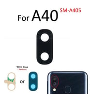 Samsung Galaxy A40 Arka Kamera Camı Lens Yapışkanlı