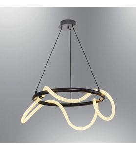 A-5133-60S HASIR LEDLİ SİYAH AVİZE