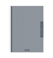 Fines Ofis Defter A4 Spiralli Çizgili Gri