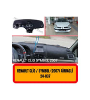 Renault Symbol Clio 2007 Airbaglı Ön Örtüsü Göğüs Panel Torpido Koruma Koruyucu Kılıfı Halısı